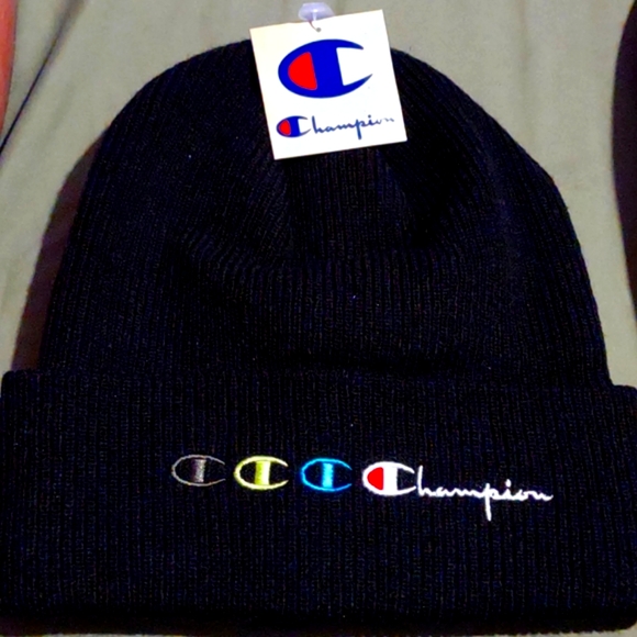 Champion Other - 1 NWT Champion cuffed Beanie with Script.